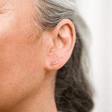 Load image into Gallery viewer, F*ck Stud Earrings in 14k Gold Plate