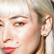 Load image into Gallery viewer, F*ck Stud Earrings in Sterling Silver Plate