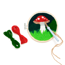 Load image into Gallery viewer, Mushroom Punch Needle Kit