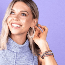 Load image into Gallery viewer, Sage Two Tone Beaded 10 Strand Stretch Bracelets Multicolor