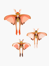 Load image into Gallery viewer, Comet Butterflies Wall Art - Set of 3
