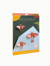 Load image into Gallery viewer, Comet Butterflies Wall Art - Set of 3
