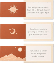 Load image into Gallery viewer, Compendium Pop-Open Fortunes – 30 Pocket-Sized Fortune Cards, Each with a Different Message to Guide and Inspire Your Day
