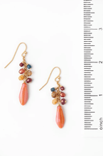 Load image into Gallery viewer, Blossom Czech Glass Drop Cluster Earrings
