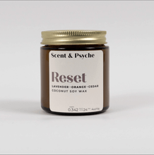 Load image into Gallery viewer, Reset Scented Candle - 7oz Amber Jar
