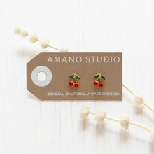 Load image into Gallery viewer, Cherry Stud Earrings
