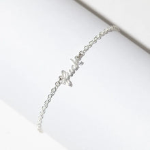 Load image into Gallery viewer, Fuck Script Bracelet - 14k Gold or Sterling Silver Plated
