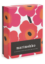 Load image into Gallery viewer, Marimekko Notes: 20 Different Unikko Notecards and Envelopes
