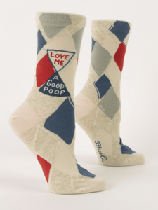 "Love Me A Good Poop"  Women's Crew Socks