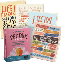 Load image into Gallery viewer, Pep Talk Boxed Cards, 8 Assorted Encouragement Cards
