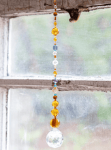 Load image into Gallery viewer, Crystal Sun Catcher in Honey
