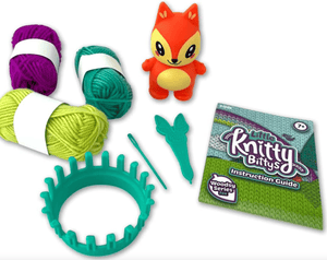 PlayMonster Little Knitty Bittys Fox - Beginner Knitting Craft Kit