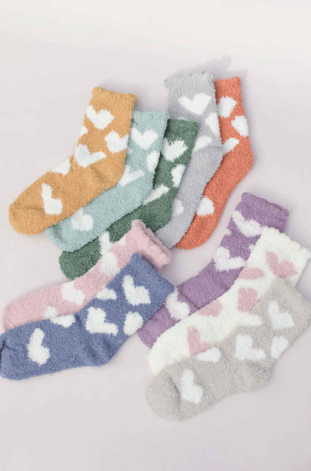 Heart Socks Fuzzy Socks
