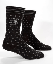 Load image into Gallery viewer, Studies Show I&#39;m The Shit Men&#39;s Crew Socks
