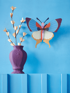 Plum Fringe Butterfly Wall Art