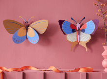 Load image into Gallery viewer, Plum Fringe Butterfly Wall Art
