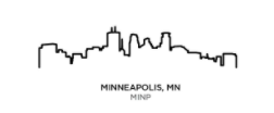 Minneapolis Skyline Dish Towel