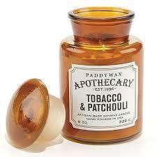 Paddy Wax Apothecary Tabacco & Patchouli 8 oz. Soywax Candle in Glass