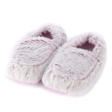 Load image into Gallery viewer, Marshmallow Lavender Warmies Slippers
